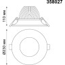 Спот NOVOTECH GLOK LED 50W встраиваемый NV-358027